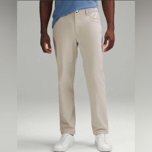 Lululemon ABC Classic-Fit 5 Pocket Pant *Warpstreme Size 35x28 Light Khaki Tan